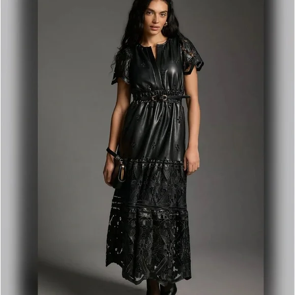 turtleneck dress a line Hand-Painted Turtleneck A-Line Dress | 2-in-1 Tunic Top main image 0